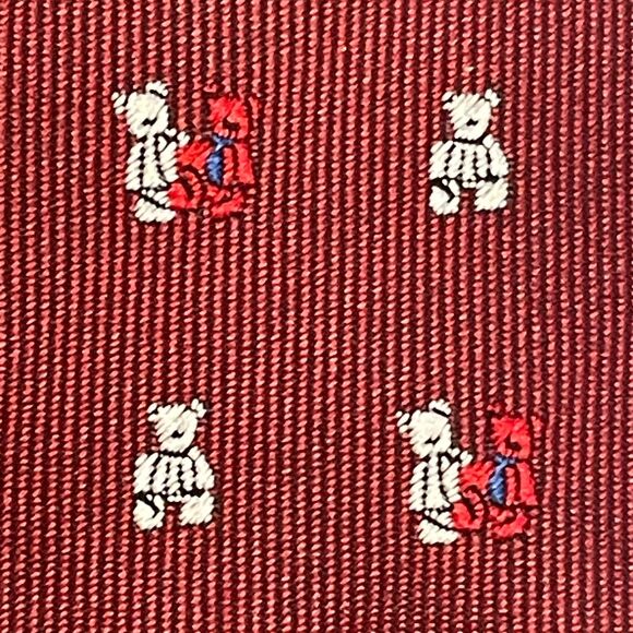 ~Boys Christmas Ties (2) Bears/Reindeer, Red/Purple Age 3-7, adjustable stretch! - Picture 5 of 7